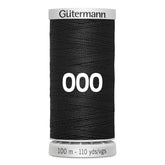 Gutermann super sterk naaigaren | 100m | 000 zwart naaigaren GM - 100 - SS - M782 - 000 - BLACK 4008015160760